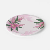 Pink Blooming Lily Papieren Bordje (Gekanteld)