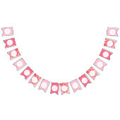 Pink Blossom Baby shower Vlaggetjes (Alle)
