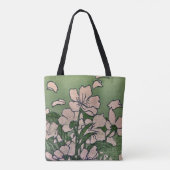 Pink Blossom Cascade Canvas tas (Achterkant)