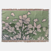 Pink Blossom Cascade Deken (Voorkant)