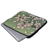 Pink Blossom Cascade Electronics Bag Laptop Sleeve (Voorkant onderkant)