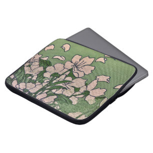 Pink Blossom Cascade Electronics Bag Laptop Sleeve