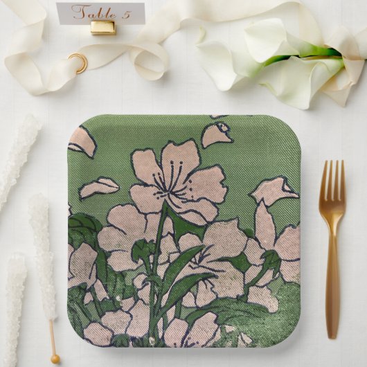 Pink Blossom Cascade Paper Bord (Huwelijk)