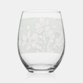 Pink Blossom Cascade  Wijnglas Zonder Voet (Achterkant)