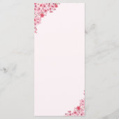 Pink Blossom – Elegant Sakura Flowers Wedding Programmakaart (Achterkant)
