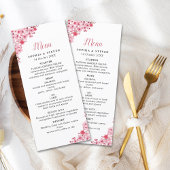 Pink Blossom – Elegant Sakura Flowers Wedding Programmakaart