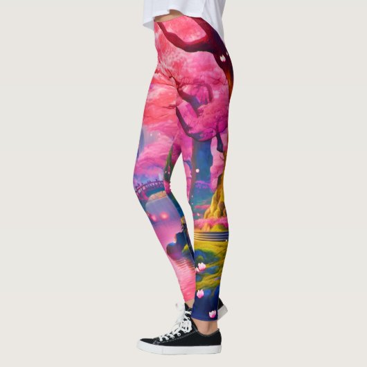 Pink Blossom Forest Design Leggings (Links)