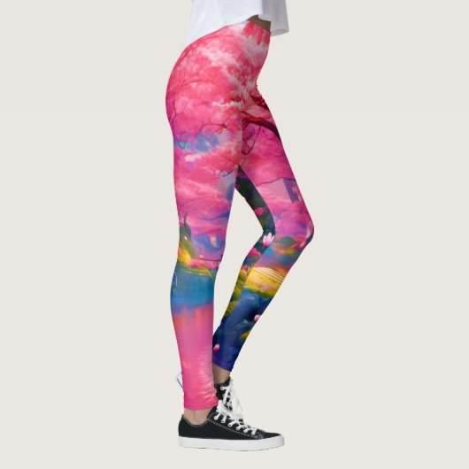 Pink Blossom Forest Design Leggings (Rechts)