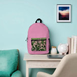 Pink Blossom Green    Bedrukte Rugzak<br><div class="desc">Where everyday function meets eye-catching style, this versatile backpack is designed to turn heads while keeping your essentials organized for school, travel, work, or weekend adventures. Add this unique, durable backpack to your collection today by ordering now from my Zazzle store and upgrade your daily carry with practical style you’ll...</div>