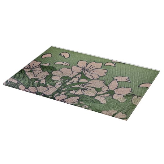 Pink Blossom Green Cutting Board Snijplank (Hoek)