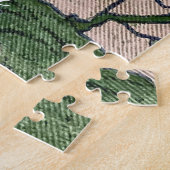 Pink Blossom Green Legpuzzel (Zijkant)