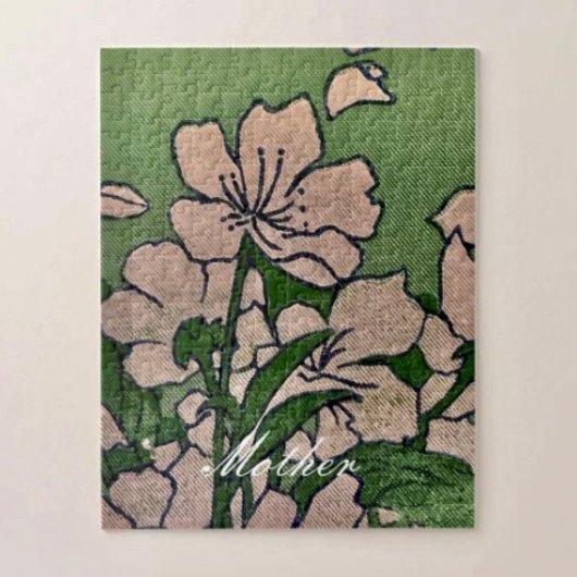 Pink Blossom Green Legpuzzel