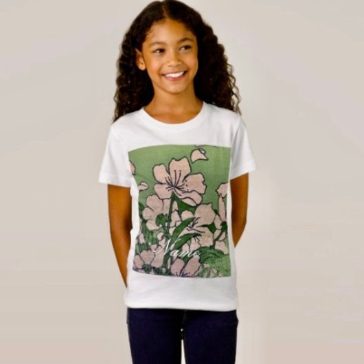 Pink Blossom Green T-shirt