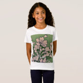 Pink Blossom Green T-shirt (Voorkant volledig)