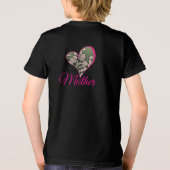 Pink Blossom Green Tri-Blend Shirt (Achterkant)