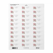 Pink Blossom House | Nieuw thuisadres Etiket (Full Sheet)