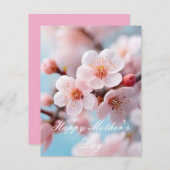 Pink Blossom Magic Feestdagenkaart (Voorkant / Achterkant)
