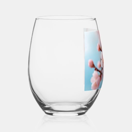 Pink Blossom Magic Wijnglas Zonder Voet (Rechts)