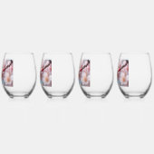 Pink Blossom Magic Wijnglas Zonder Voet (Links)