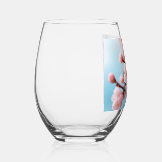 Pink Blossom Magic Wijnglas Zonder Voet (Rechts)