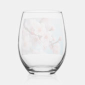 Pink Blossom Magic Wijnglas Zonder Voet (Achterkant)