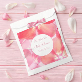 Pink Blossom Shower Baby shower Bedankzakje