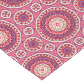 Pink Blossom Tile Pattern Medium Tafelloper (Hoek)
