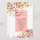 Pink Blossoms uitnodiging (Voorkant / Achterkant)