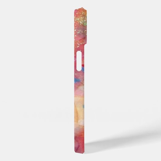 PINK BLUE ABSTRACT MET 3D RODE RUBY GEMSTONE Case-Mate iPhone CASE (Achterkant / Rechts)