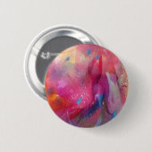PINK BLUE ABSTRACT RONDE BUTTON 5,7 CM (Voorkant /achterkant)