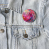 PINK BLUE ABSTRACT RONDE BUTTON 5,7 CM (In situ)
