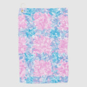 Pink Blue Abstract Seamless Pattern Golfhanddoek (Voorkant)