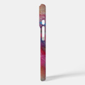 PINK BLUE ABSTRACTE WATERVERF 3D RODE RUBY GEMSTON Case-Mate iPhone CASE (Achterkant / Links)