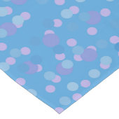 pink blue and purple polka dot clusters lange tafelloper (Hoek)
