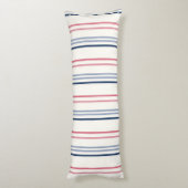 Pink blue and white stripes lichaamskussen (Achterkant (Verticaal))