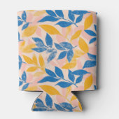 Pink, Blue, and Yellow Lithograph Floral Wedding Blikjeskoeler (Achterkant)