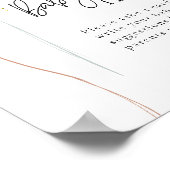 Pink & Blue Balloon Geslacht onthullen baby naam i Poster (Hoek)