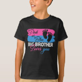 Pink Blue Big Brother houdt van je geslachtsonthul T-shirt (Voorkant)