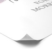 Pink Blue Bow Gender Reveal Thank You Sign Poster (Hoek)