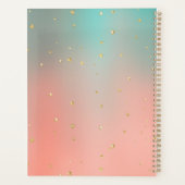 Pink & Blue Bow Personalized Planner (Achterkant)