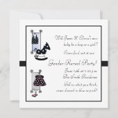 Pink Blue Carriage Afro-Amerikaanse Onthullingspar Kaart (Achterkant)