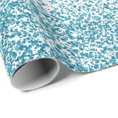 Pink Blue Confetti Glitter Gender Reveal Party Cadeaupapier (Rol Hoek)