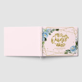 Pink Blue Floral Quinceanera Gastenboek (Volledig)