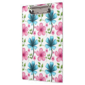 Pink & Blue Floral Seamless Pattern Klembord (Links)