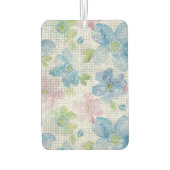 Pink Blue Flowers Sparkle Luchtverfrisser (Achterkant)