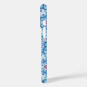 PINK BLUE FRACTAL CIRCLS MONOGRAM Case-Mate iPhone CASE (Achterkant / Links)