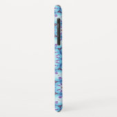 PINK BLUE FRACTAL CIRCLS MONOGRAM Case-Mate iPhone CASE (Achterkant/links)