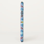 PINK BLUE FRACTAL CIRCLS MONOGRAM Case-Mate iPhone CASE (Achterkant / rechts)