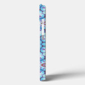 PINK BLUE FRACTAL CIRCLS MONOGRAM Case-Mate iPhone CASE (Achterkant / Links)
