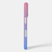 Pink Blue Gradient Heart met minimale scriptnaam Case-Mate iPhone Case (Achterkant / Rechts)